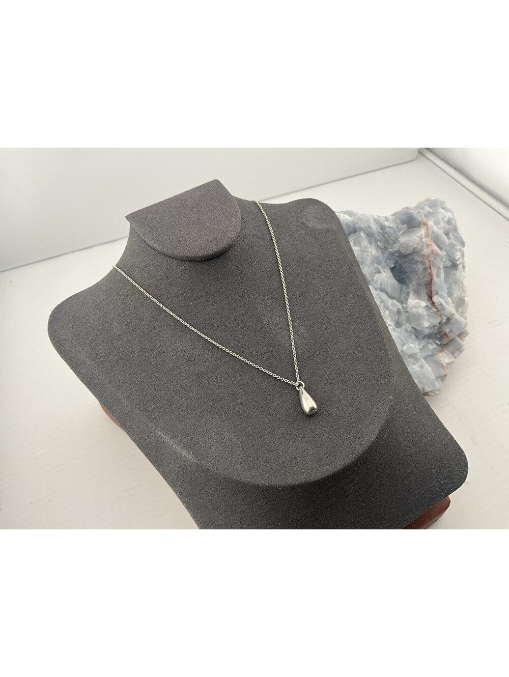 Tiffany & Co. Teardrop Necklace in Sterling Silver 17”